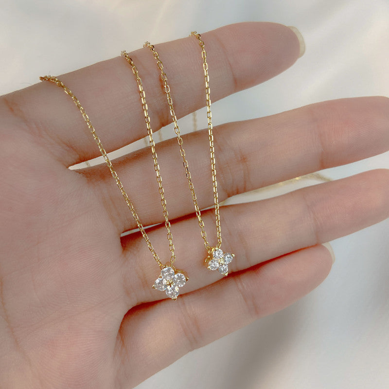 Japanese And Korean Four-leaf Clover Necklace Women's Minimalist Style