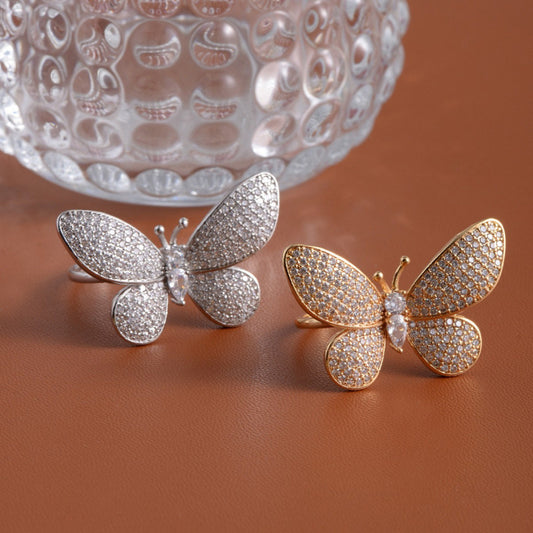 Fashion Butterfly Open Ring