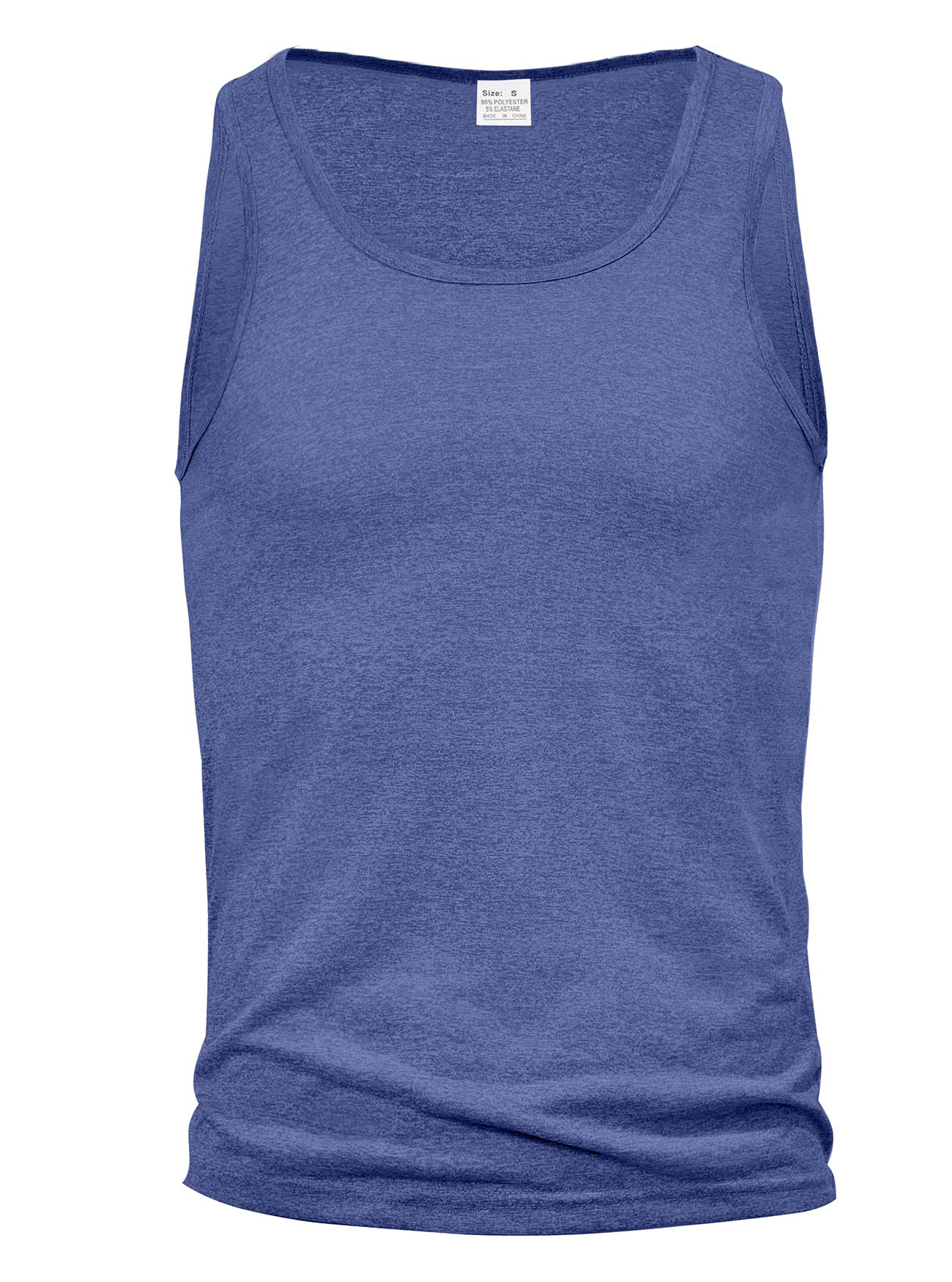 Summer Mens Solid-Color I-Strap Sleeveless Fitness Workout Training Casual Top