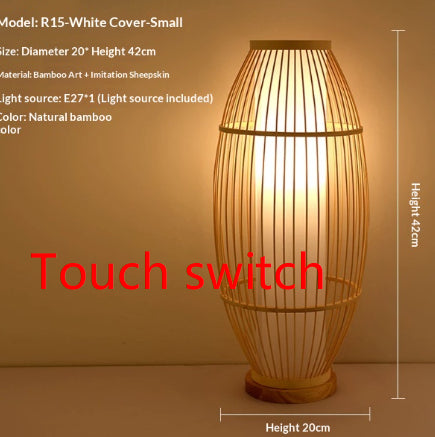 Living Room Floor Lamp Bedroom Tea Room Zen-style Bedside