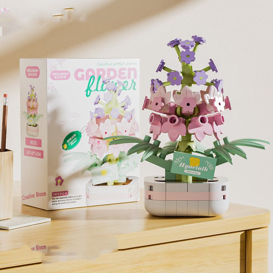 Eternal Flower Basket Building Blocks Decoration Children's Assembled Toys