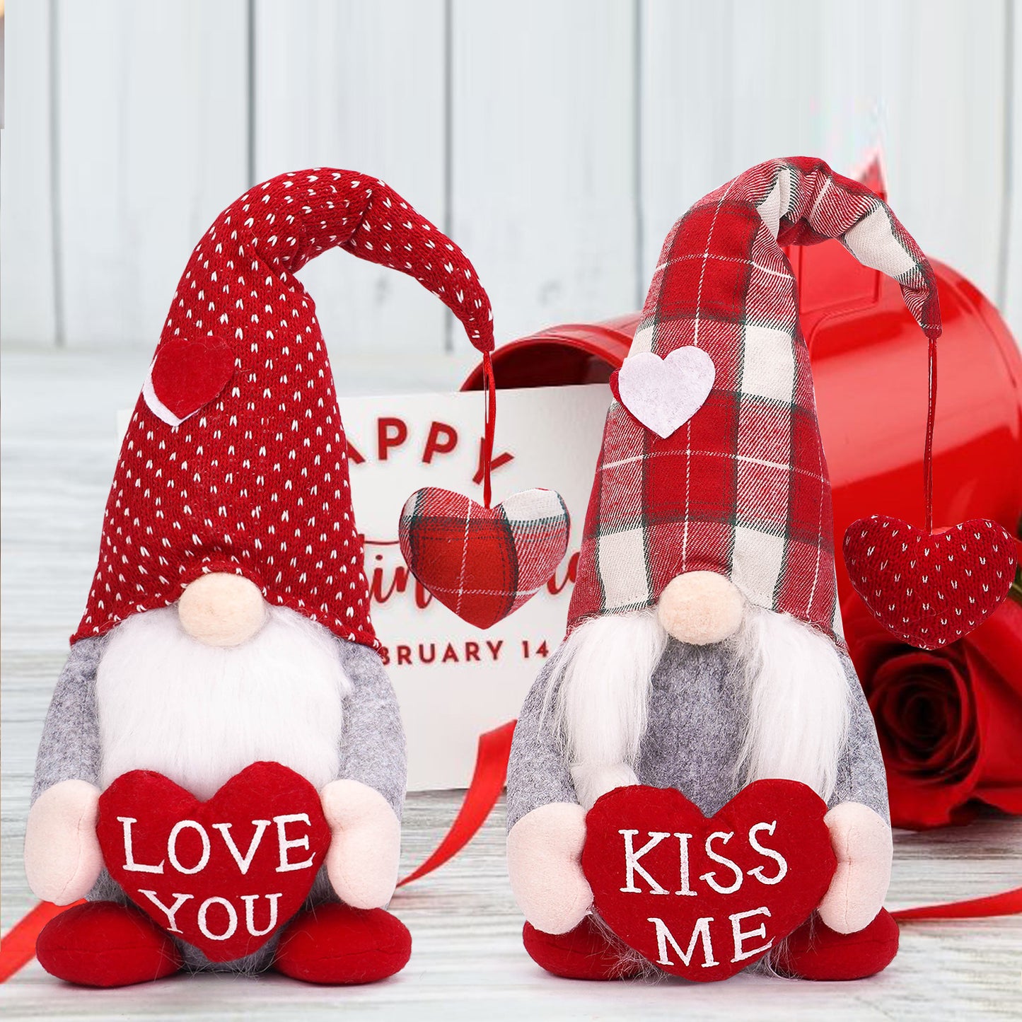 Feeding Cotton Valentine's Day Love Pendant Faceless Doll
