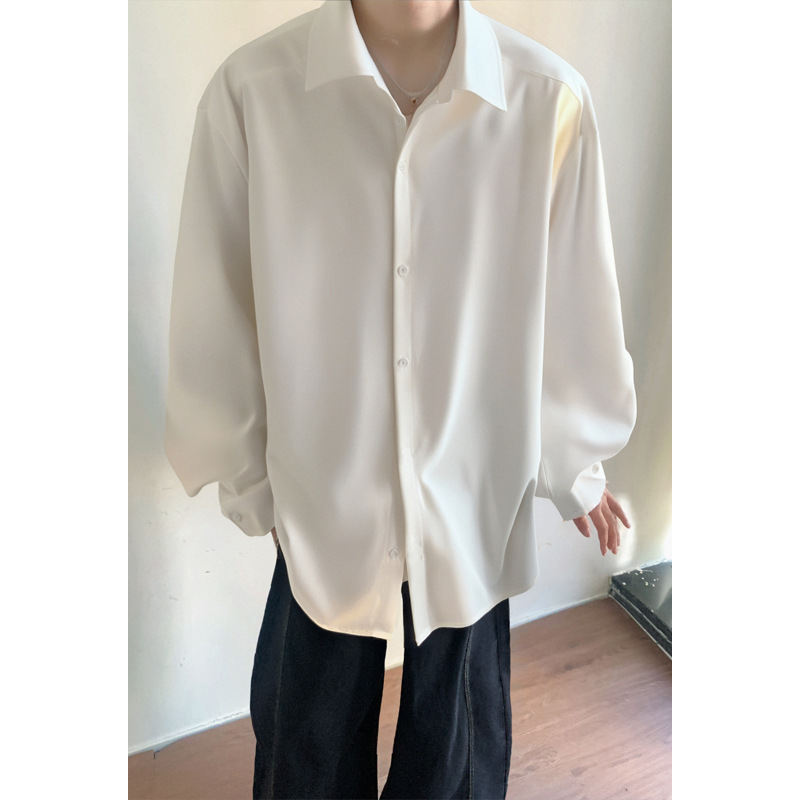 Niche-design Drape-fit Wrinkle-resistant Casual Shirt Korean-style Top