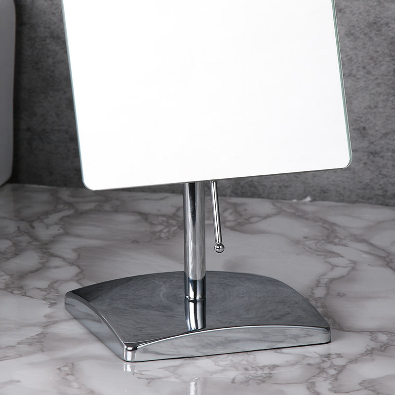 Square Desktop Single-sided Cosmetic Metal Makeup Dressing Hairdressing Mirror