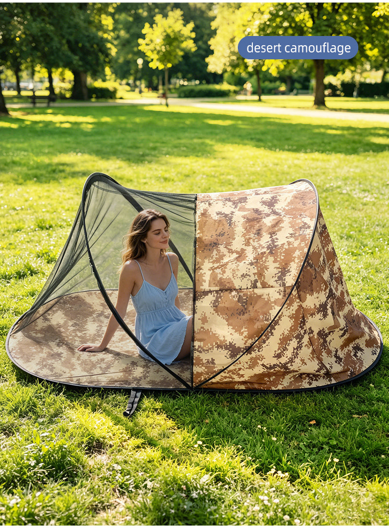 All-in-One Portable Outdoor Sunshade, Mosquito Net, And Nap Mat