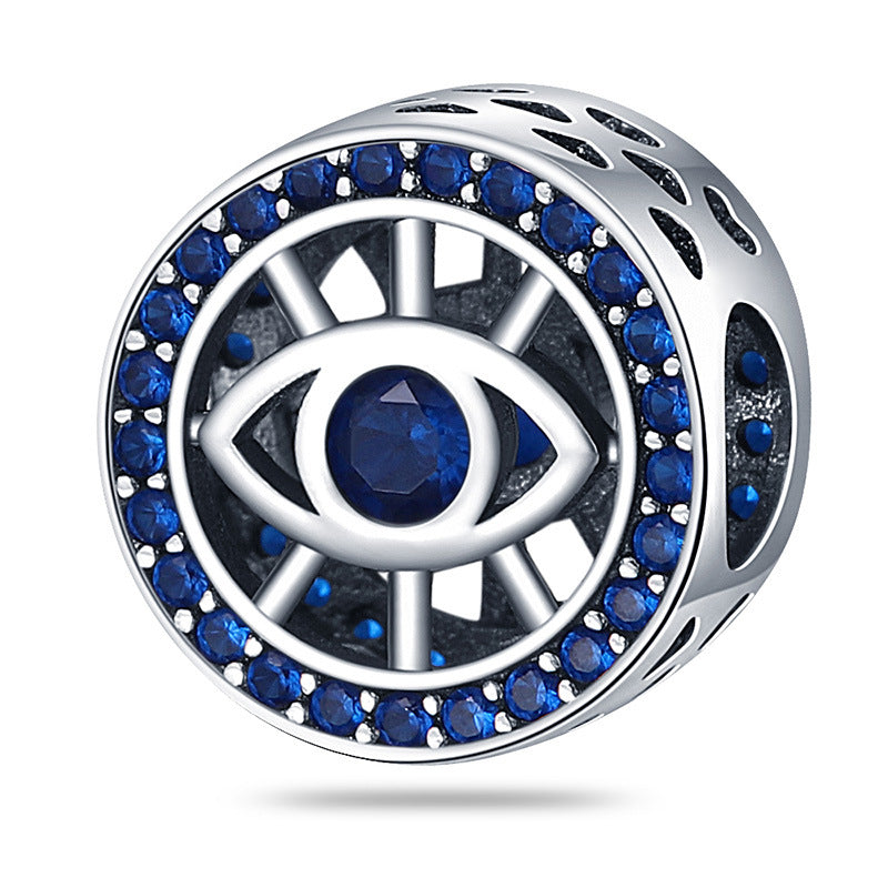 Beaded Bracelet Pendant Zircon Blue Eye Beads Accessories