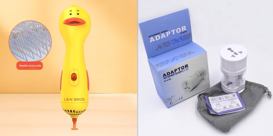 Pet Blow Dryer With Fur Fluffing Function