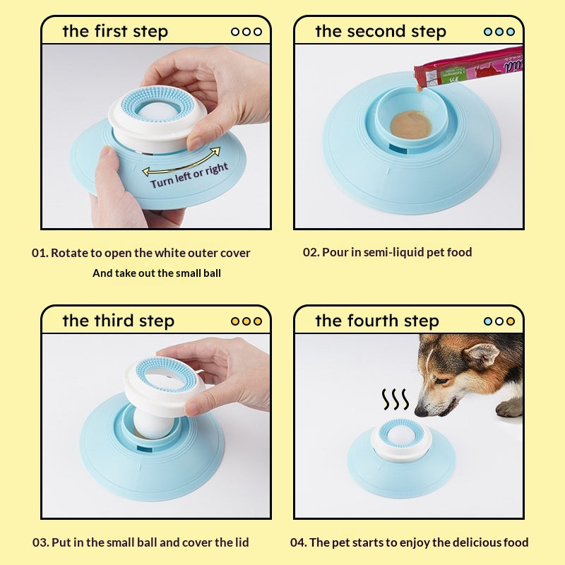 Dog Toy A Self-amusing Anti-tip Treat-dispensing Slow-feeding Bowl To Keep Your Pup Entertained