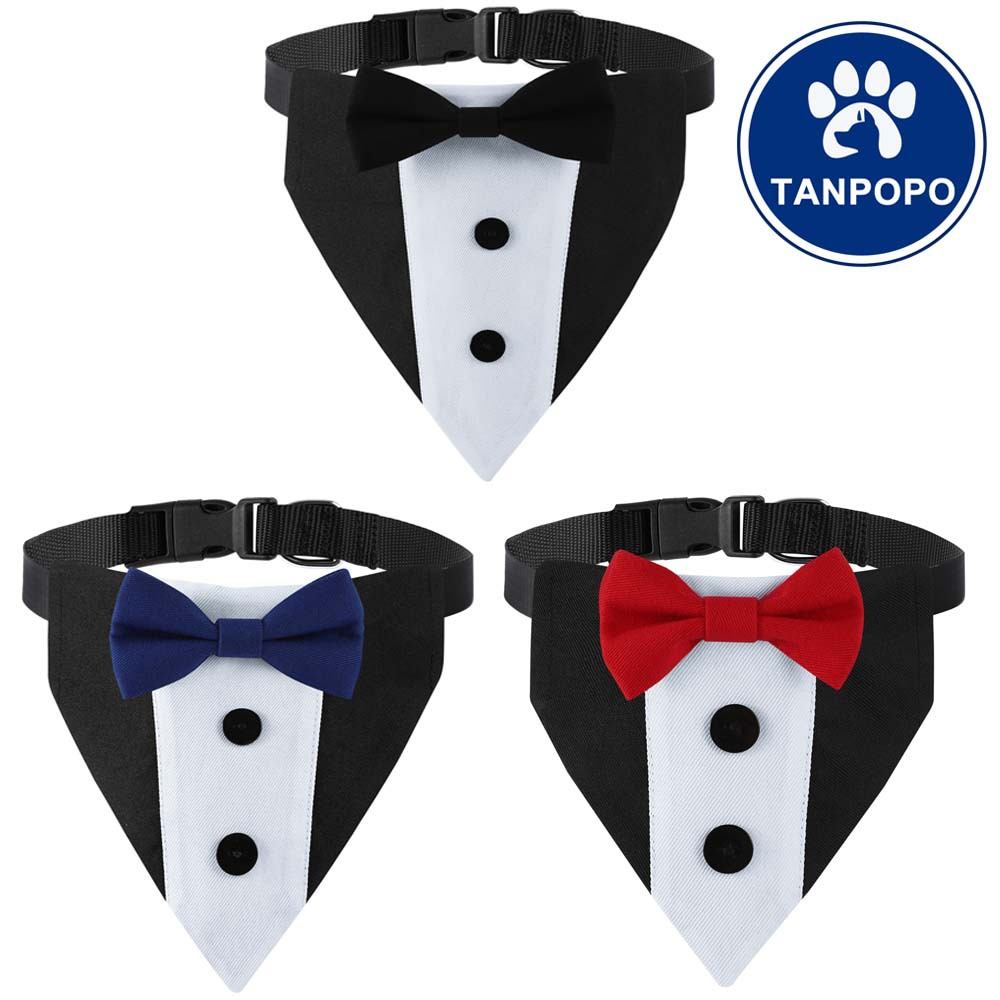 Pet Dog Triangular Scarf Dog Saliva Bib Bow Tie