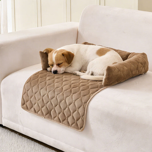 Sofa-style Calming Dog Bed, Durable Suede Pet Sofa Bed, Waterproof Sofa Cushion Pet Bed, Sofa Protection Pad Suitable For Small And Medium-sized Dogs And Cats.