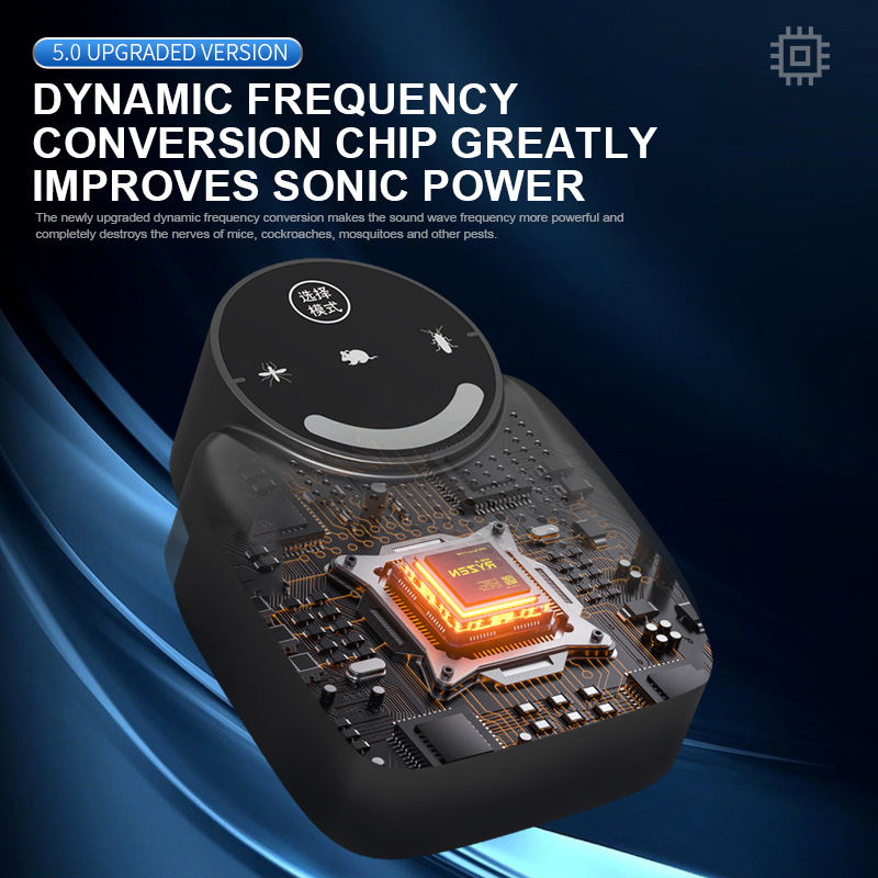 USB Smart Variable-Frequency Ultrasonic Multi-Function Household Pest And Rodent Repeller For Home And Warehouse