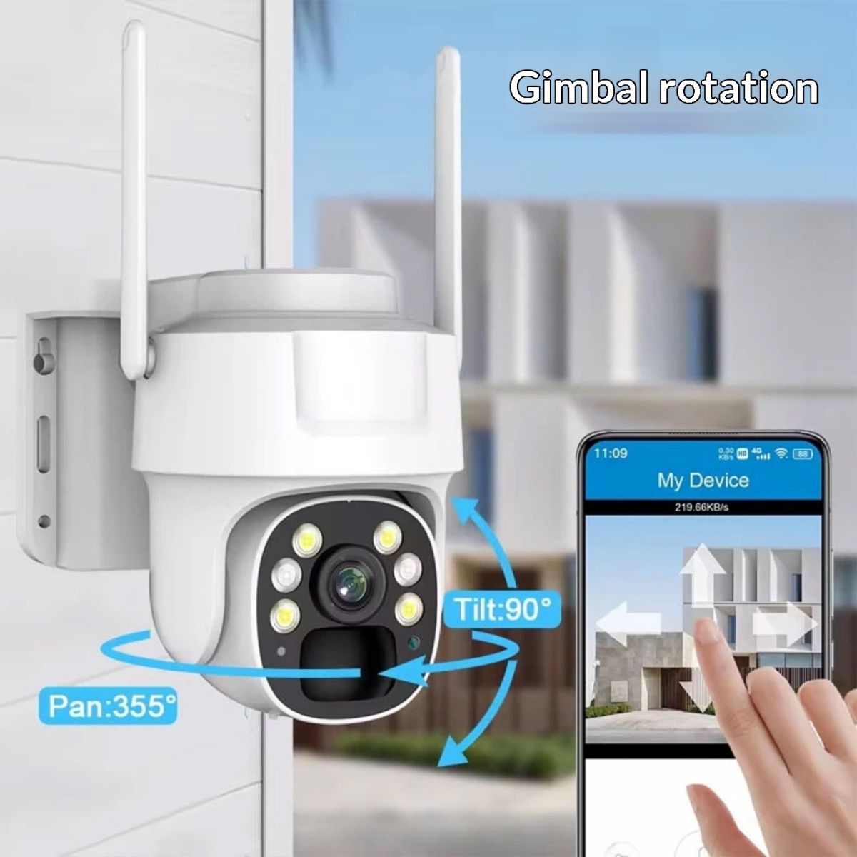Outdoor Solar-powered 4G Camerano Electricity Or Internet Required For Remote Mobile Monitoring