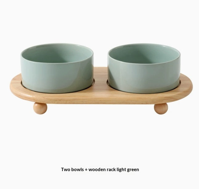 Ceramic Cat And Dog Food Bowls Pet Bowl Supplies