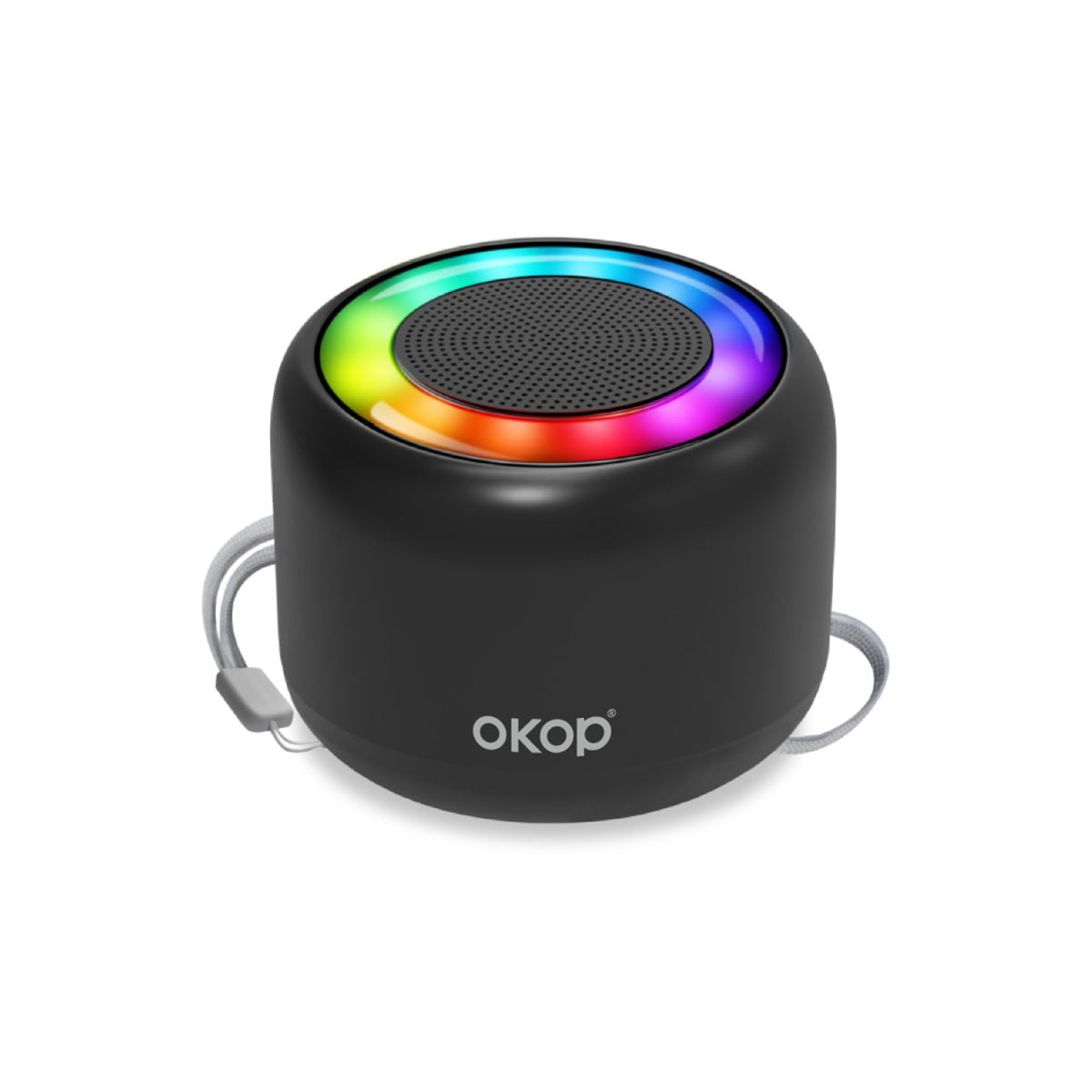 KP-826 Portable Mini Bluetooth Speaker Compact Outdoor Ready With Lanyard Ambient Light And Card Slot Factory Direct