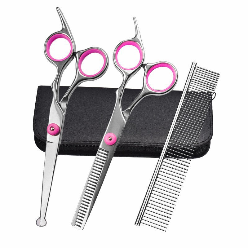 Pet Scissors Beauty 6-inch Fish Mouth Suit