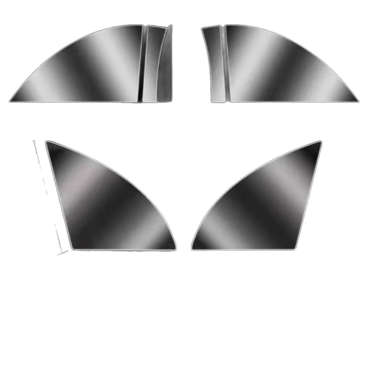 Applicable To Tesla Refresh Edition Protective Film Door Triangle Area Trim Accessories