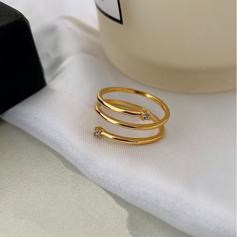 Women's Korean-style Ins Special Interest Light Luxury Ring 925 Sterling Silver