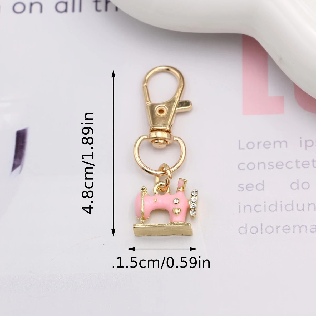 DIY Korean-style Jewelry Accessories K Gold Color Enamel Alloy Pendant