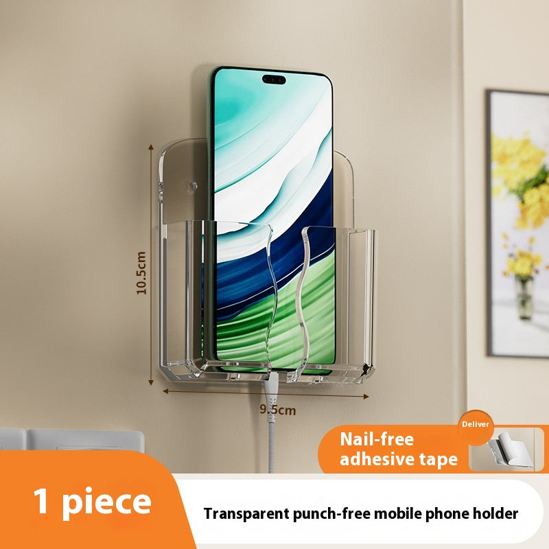 Adhesive Mobile Charging Bracket Bedroom No Punching On Walls