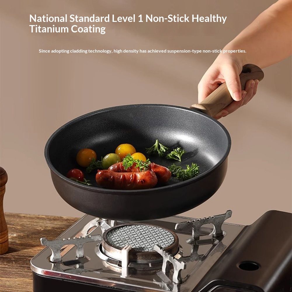 New Titanium Wok Nonstick Pan For Home Use