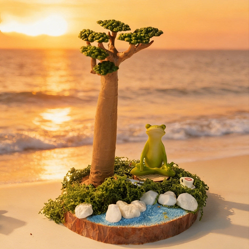Desktop Courtyard Scene Creative Birthday Gift Healing Ornament