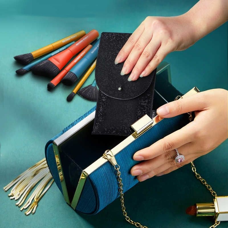 Mini Makeup Brush Suit Portable Portable 9 PCs