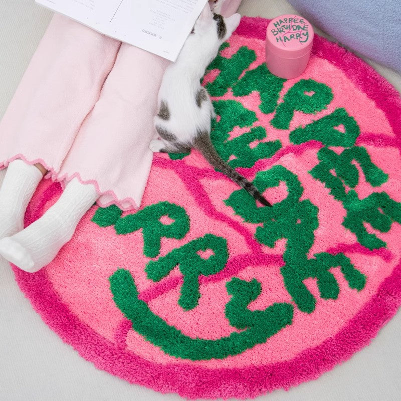 Cake Flocking Household Cooling Non-slip Carpet