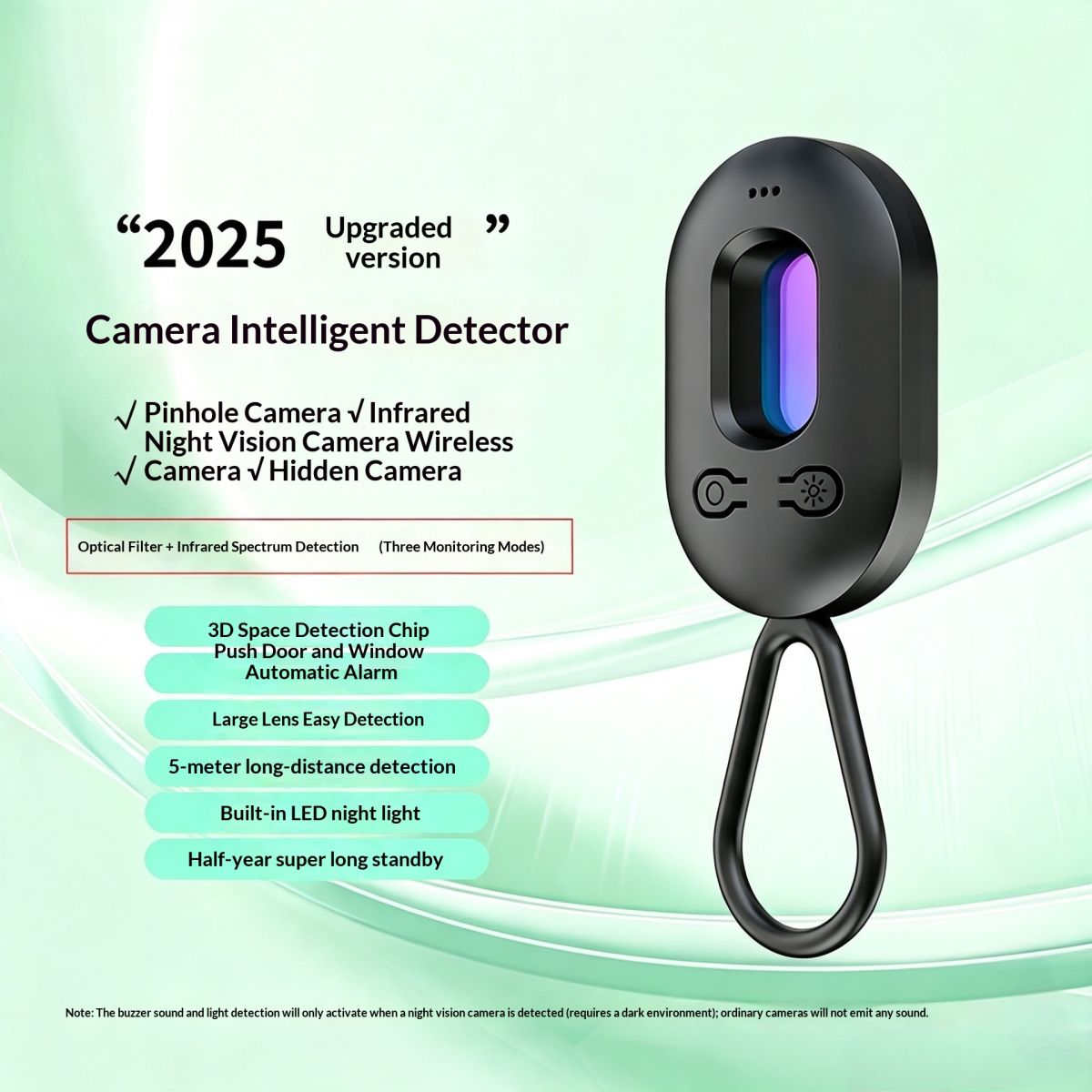 Smart Detector Hotel Camera Detection Alarm Infrared Detection Gadget