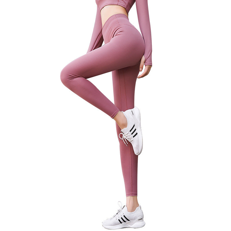 Fitness High Waist Butt Lifting Elastic Sports Running Casual Yoga Pants