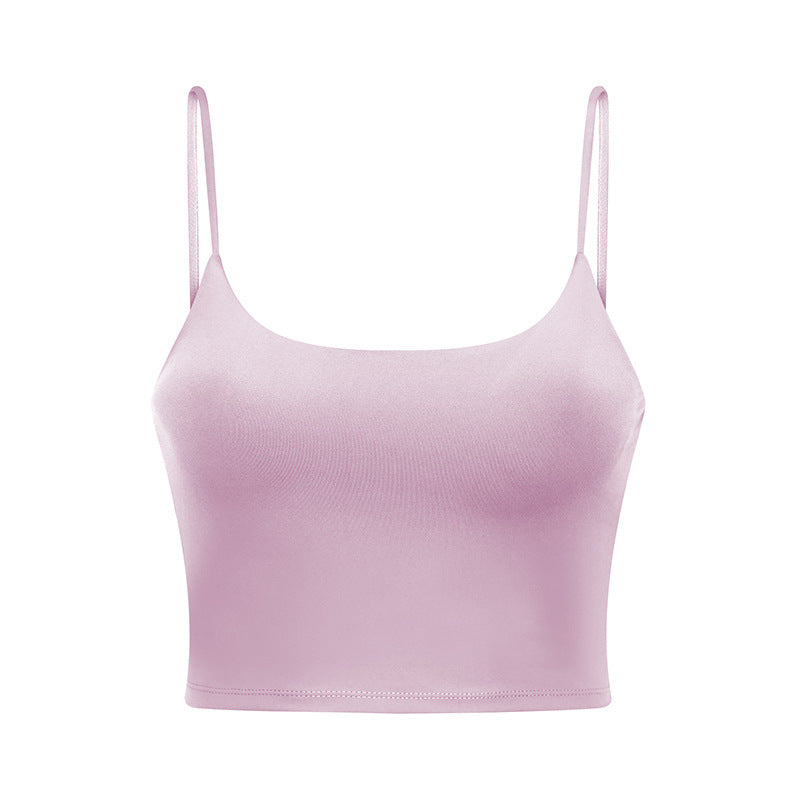 Push Up Shockproof Beauty Back Strap Sports Fitness Yoga Top With Chest Pad