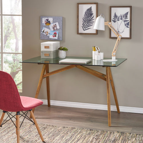 Computer Desk Home Office Desks,Large Office Desk, Modern Computer Desk Conference Table Meeting Room Table, Business Furniture For Home Office, Natural Color  Original SKU 61115.00