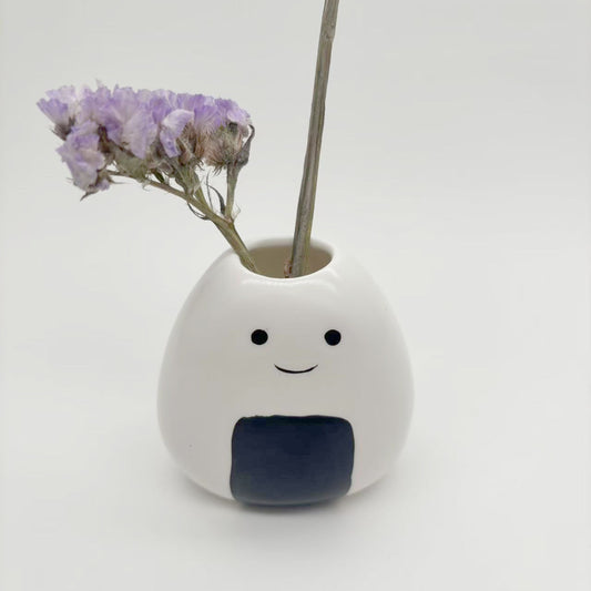 Minimalist Room Home Decor Ornaments Hand-Painted Small-Opening Ceramic Vase