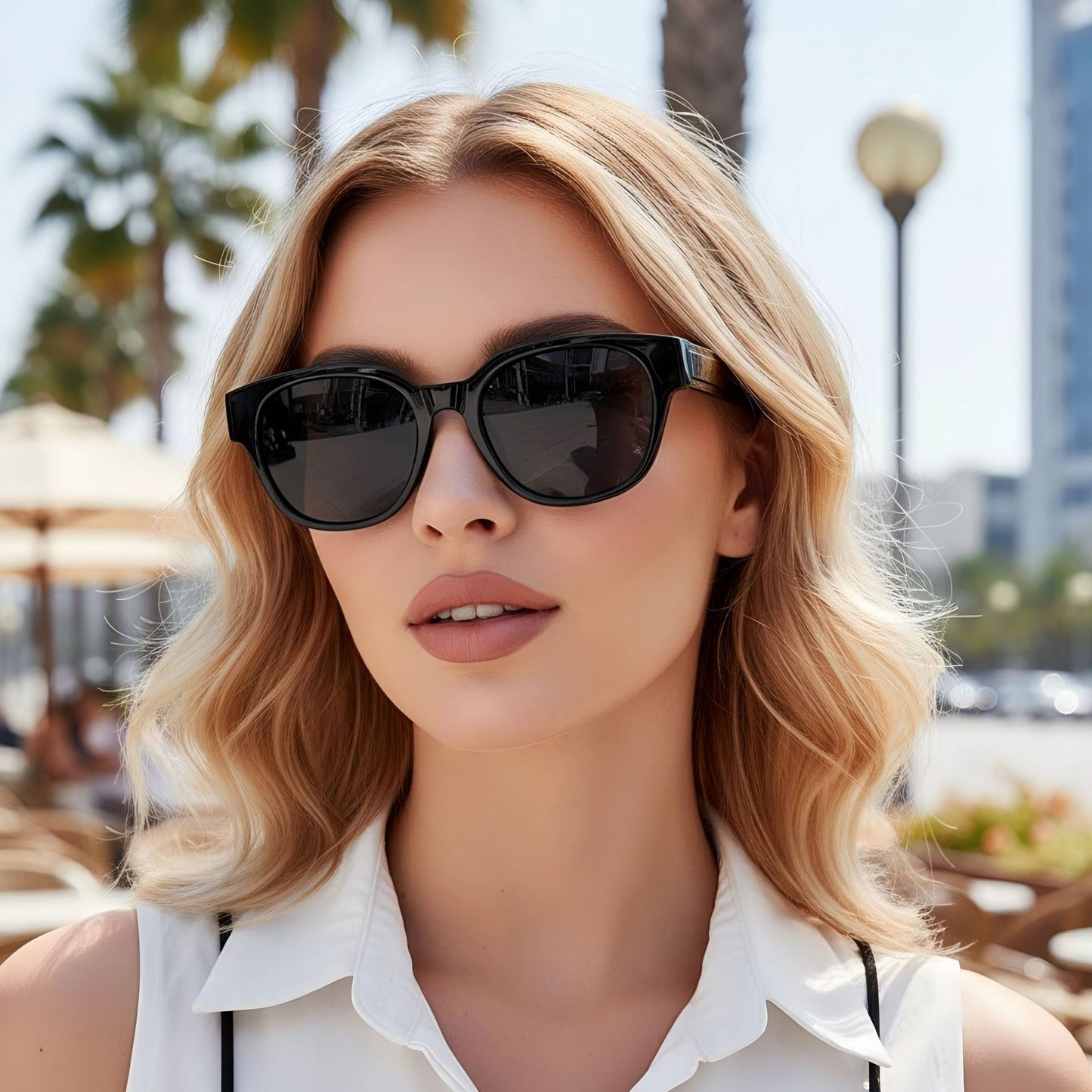Versatile Street-style Sunglasses For No-makeup Looks Minimalist Trendy Brand