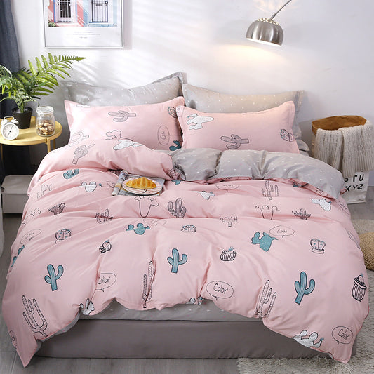 New Active Aloe Cotton Bed Four-piece Set