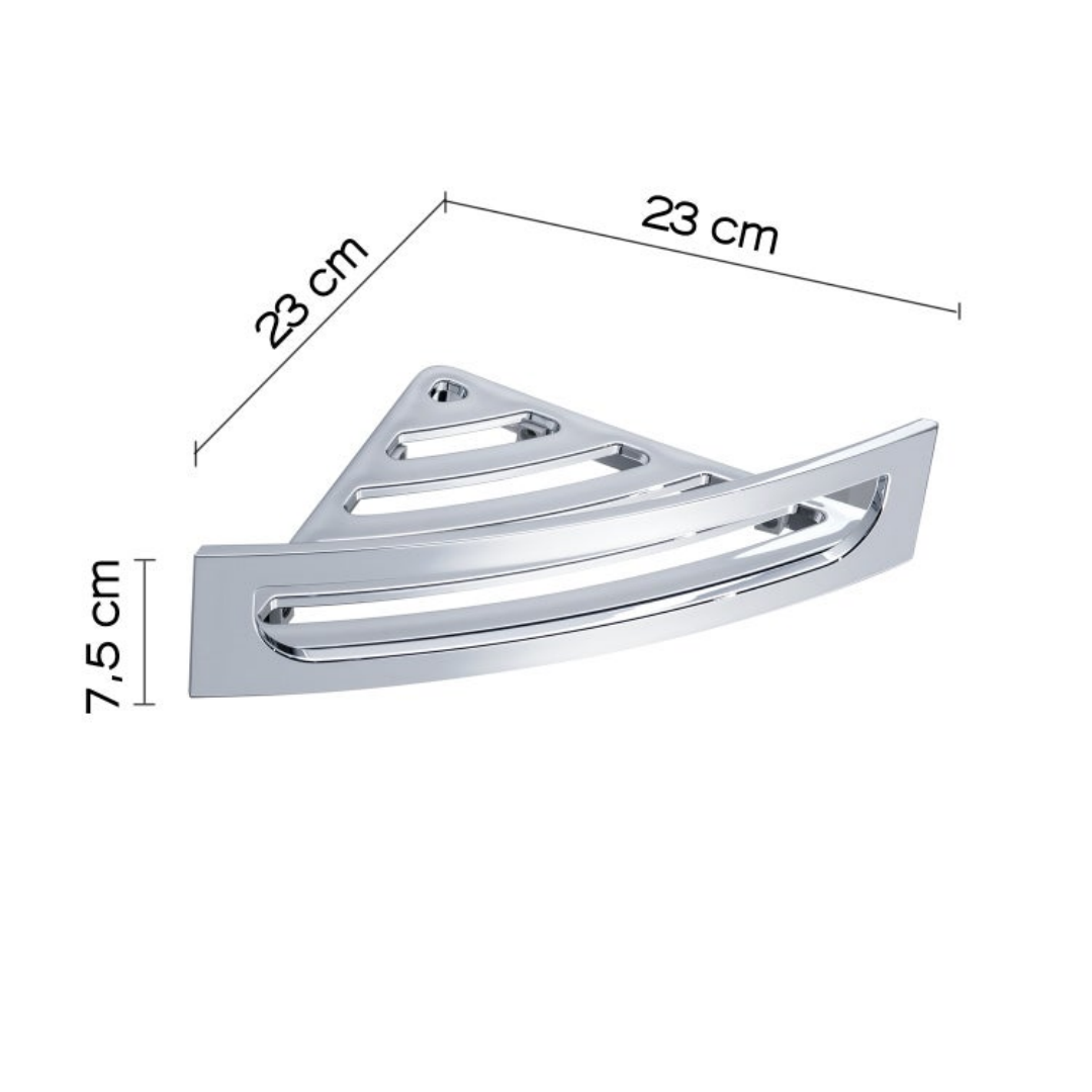 Sapho Gedy Smart - Corner Shelf, Chrome CP80