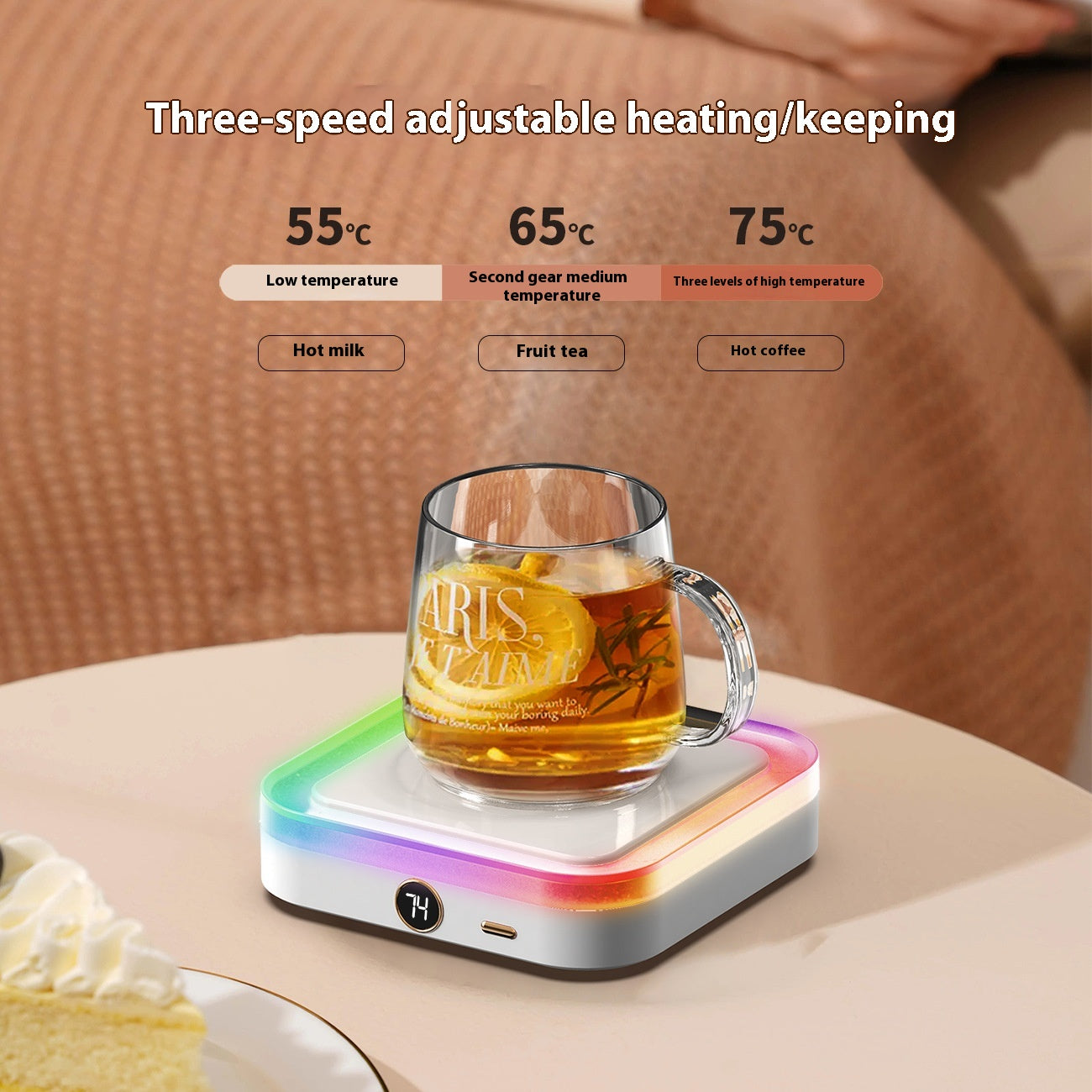 Cup Warming Holder Feeding Bottle Heating Constant Temperature Keeping Pad