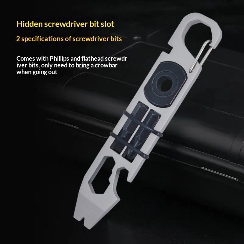 Multi-tool Screwdriver Pry Bar Bottle Openercompact For Outdoor Use