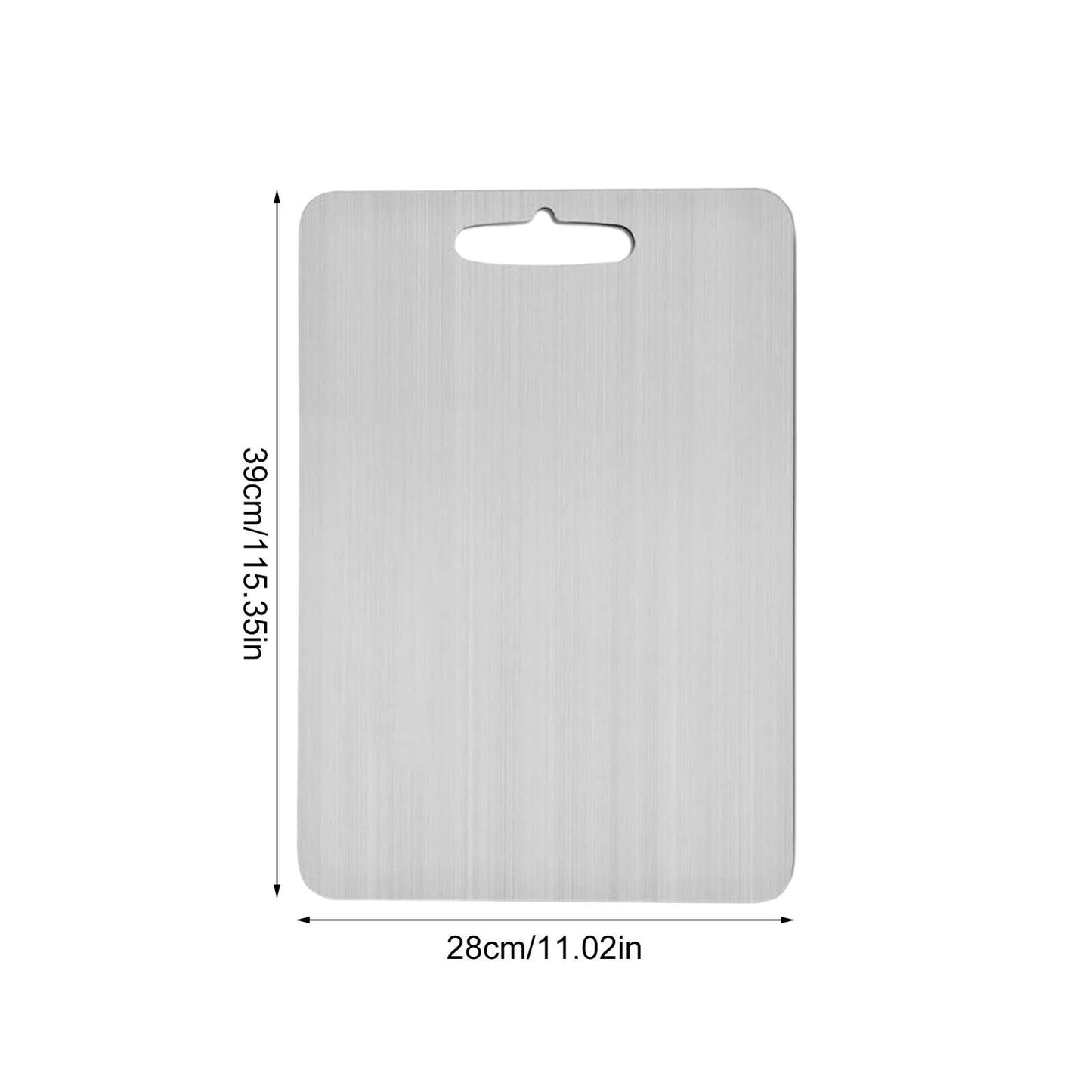 Cutting Board Double-Sided Stainless Steel Chopping Boards For Kitchen Camping 36x25cm