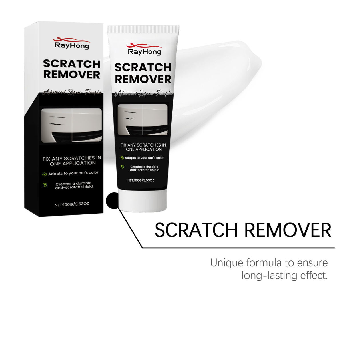 Rayhong Car Scratch Care Cream, Car Paint Scratch Repair Abrasive, Polishing Coating, Paint Maintenance.