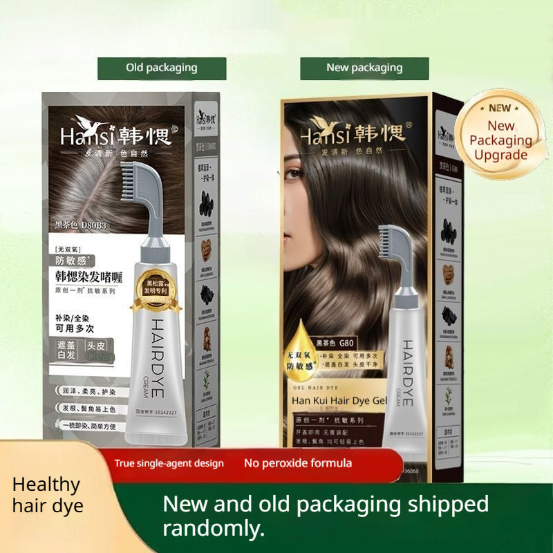Household Plant-based Hair Dye Touch-up Comb