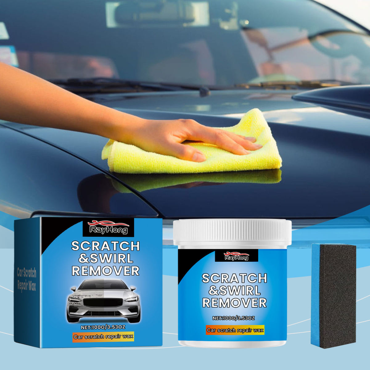 Rayhong Car Scratch Recovery Cream Car Paint Scratch Scratch Repair Car Paint Paint Care