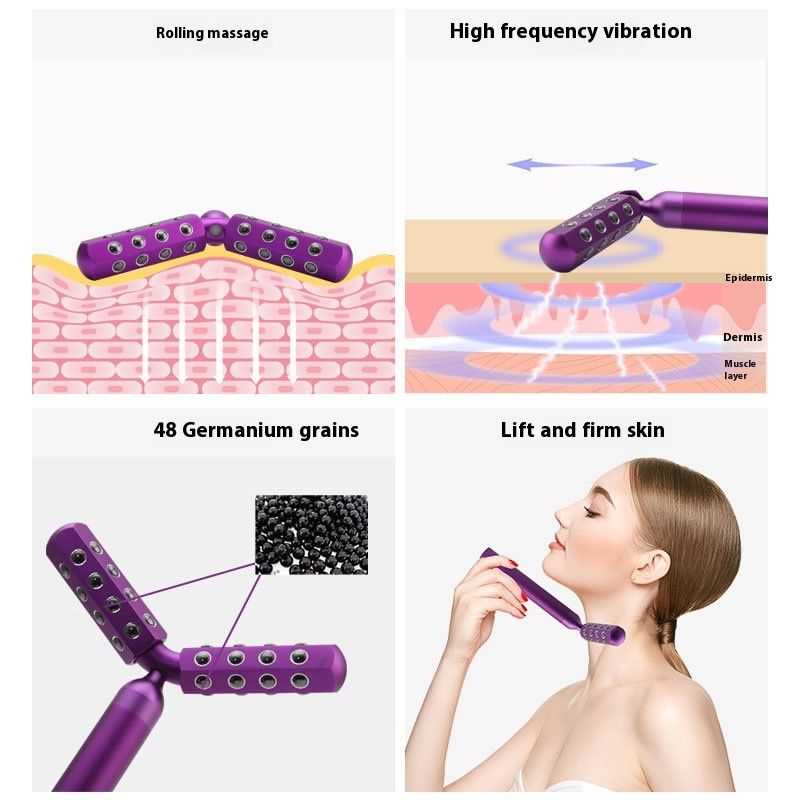3d Vibration Germanium Particles Electric Rollers Massage Instrument