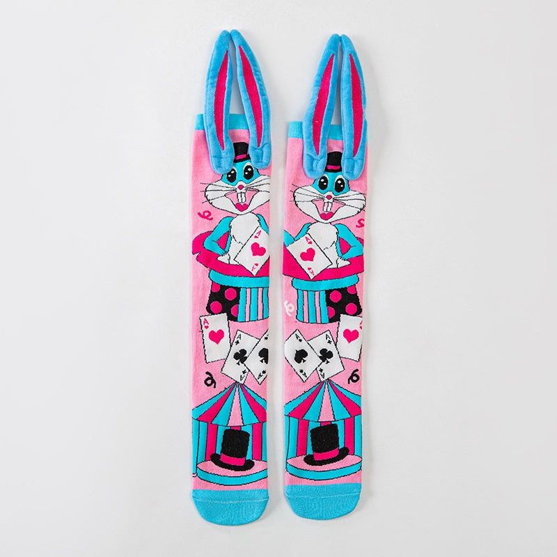 Childrens Accessories 3D Cute Cartoon Ear designed Long Socks