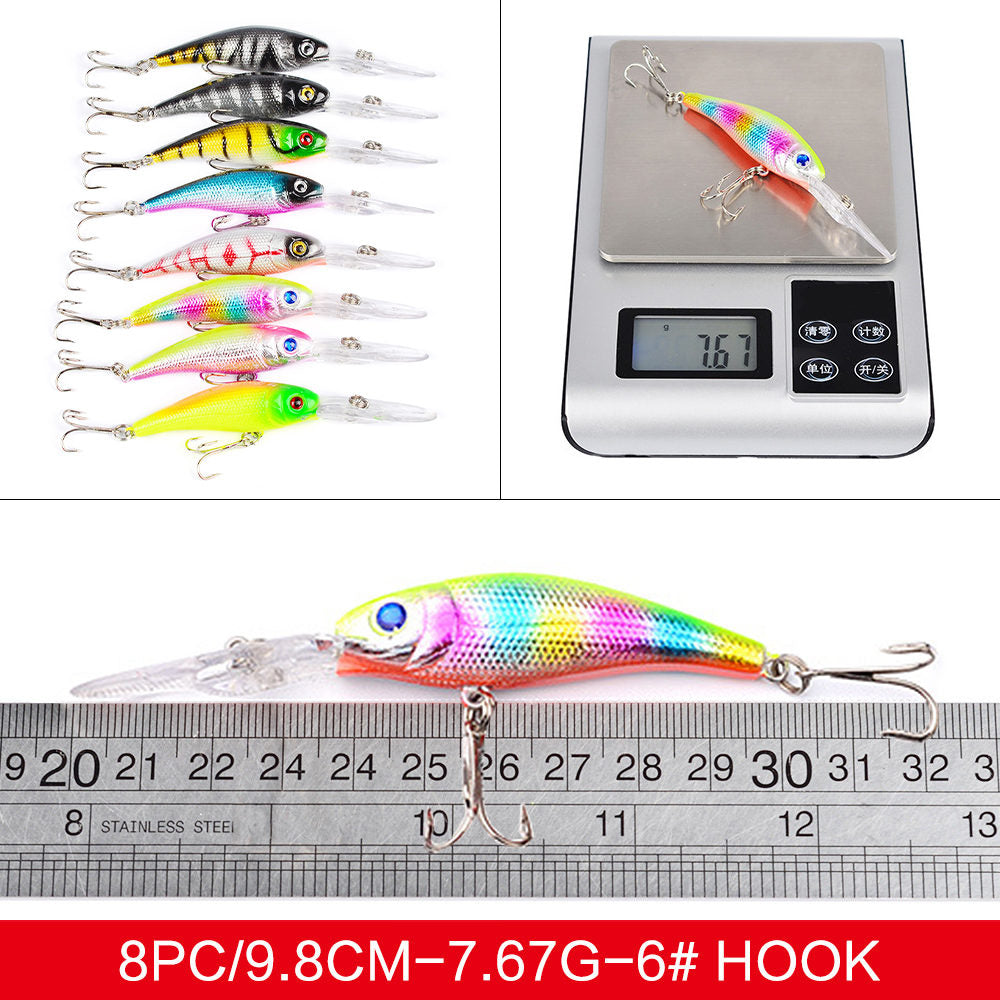 43Piece Fishing Lures Kit Soft Hard Fishing Lures Baits Set With Hooks For Saltwater And Freshwater Fishing Gear Gifts For Men