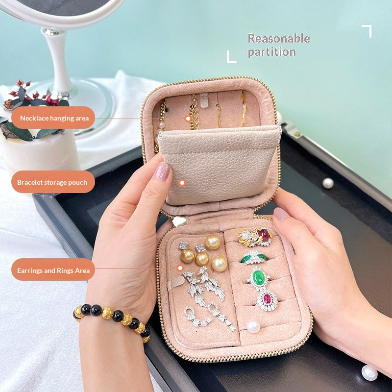 Light-luxury Jewelry Box Portable And Exquisite For Storing Your Accessories