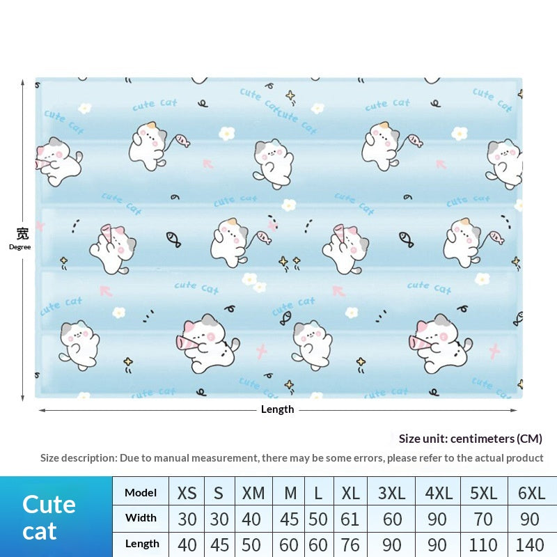 Cartoon Pet Ice Mat In Summer