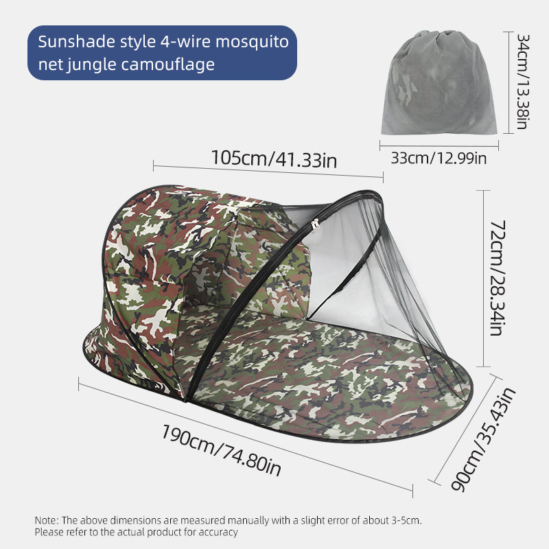 All-in-One Portable Outdoor Sunshade, Mosquito Net, And Nap Mat