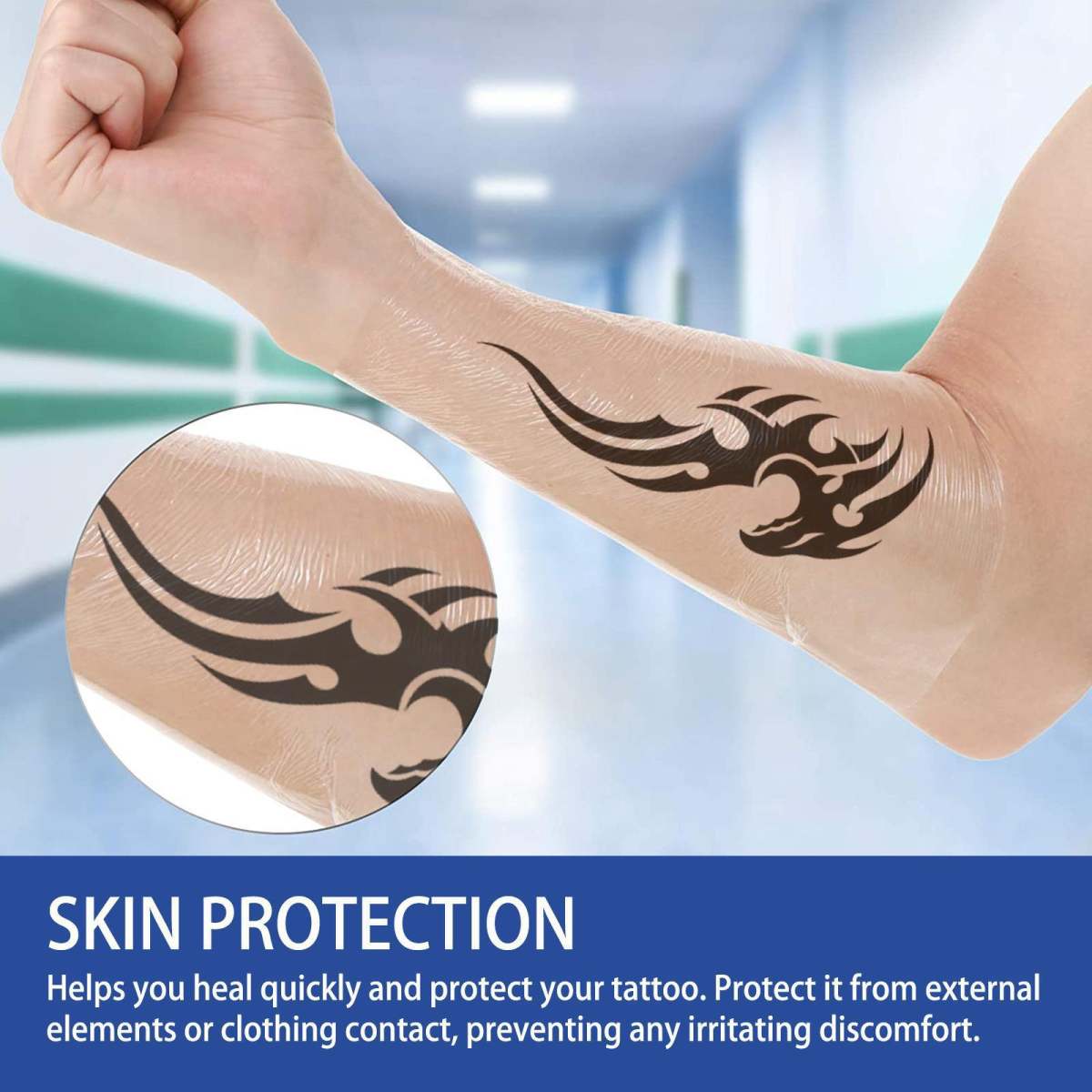 Creative Tattoo Care Transparent Waterproof Sticker