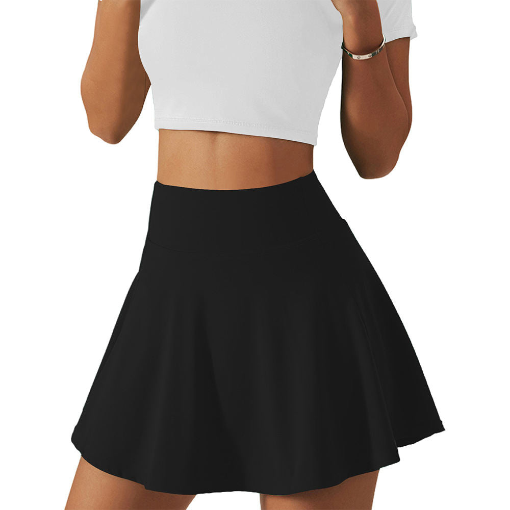 Womens High-Waisted Casual Sports Yoga Skirt