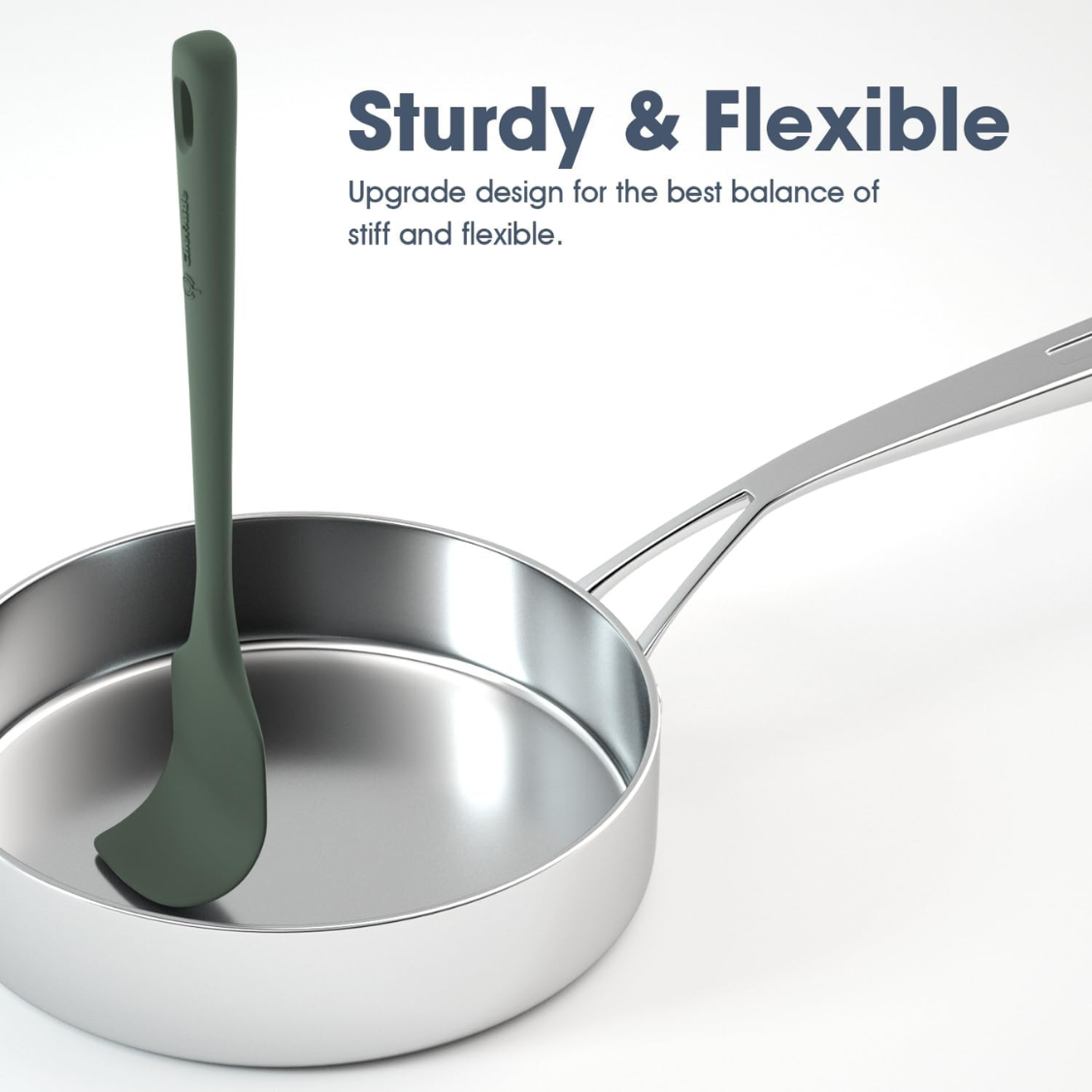 5 Pieces Silicone Spatula Set Food Grade Rubber Spatula Upgrade Strong Handle With Ergonomic Grip Heat Resistant Up To 600 F For Nonstick
